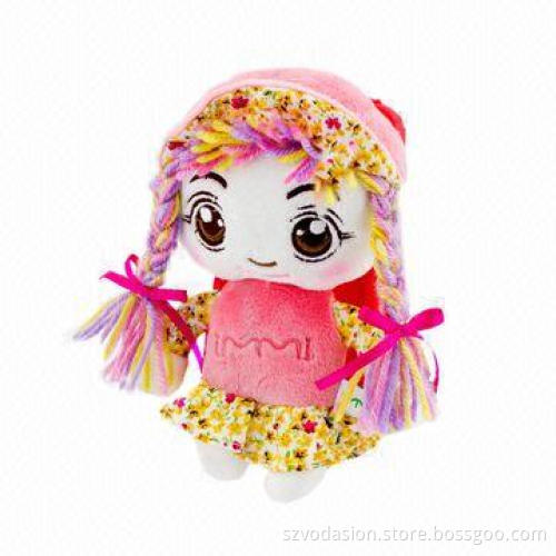Soft Plush Cartoon Cute Girl Soft Silicone Case for Cell Phone, Promotional Gifts